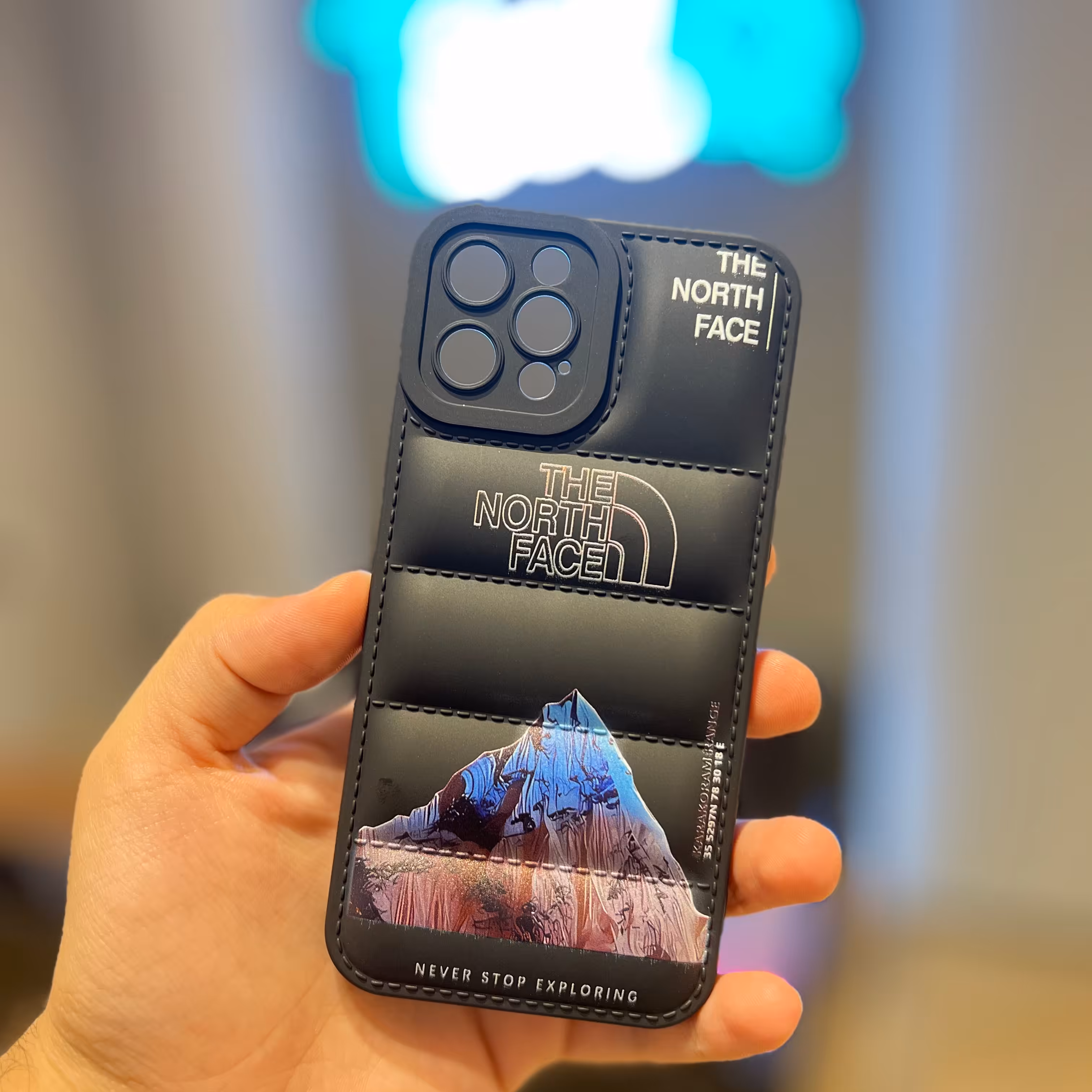 قاب ایفون 12 پرو مدل NorthFace پافری