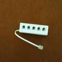 مبدل 1 به 5 تلفن امکان اتصال 5 وسیله  نظیر مودم ، فکس ، تلفن روی یک خط تلفن