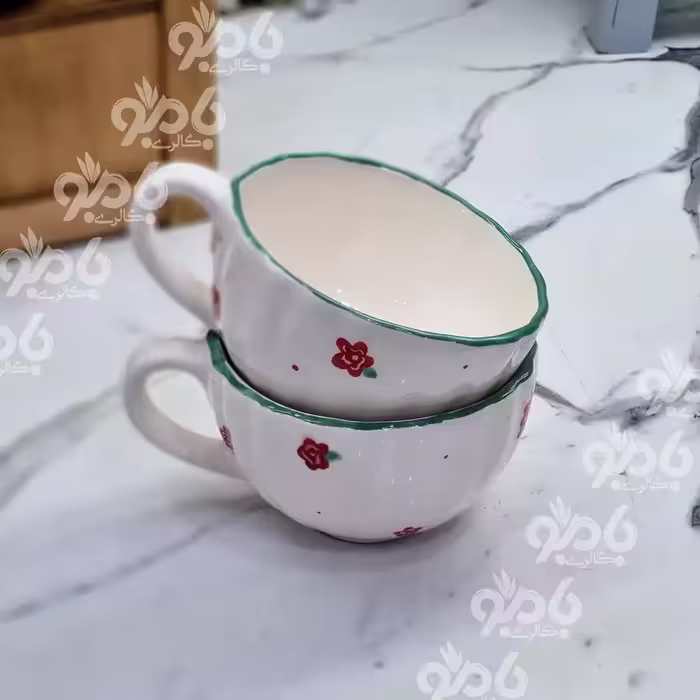فنجان سرامیکی دالبری لب آبی