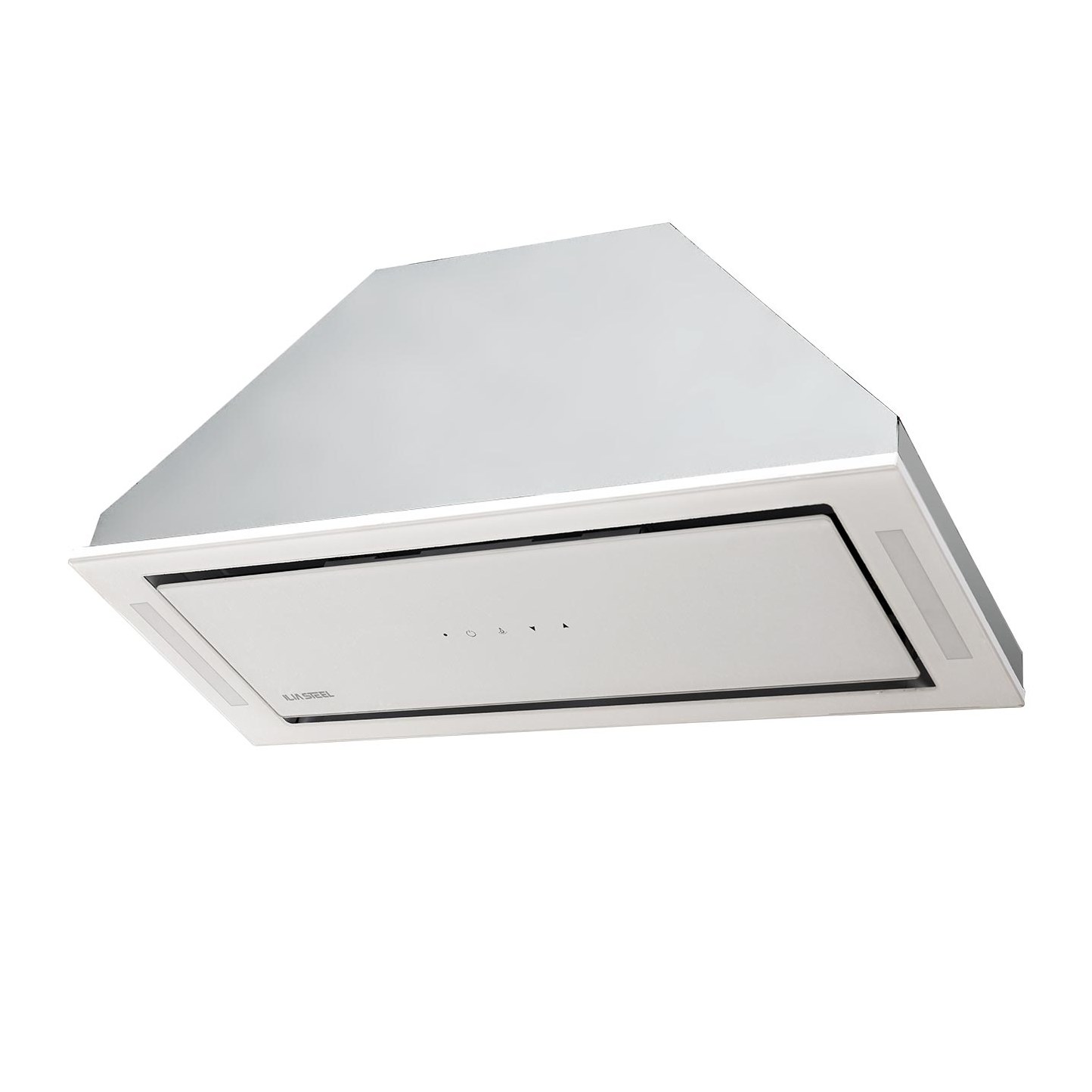 هود مخفی لمسی سفید ایلیا استیل مدل دیبا عرض 80