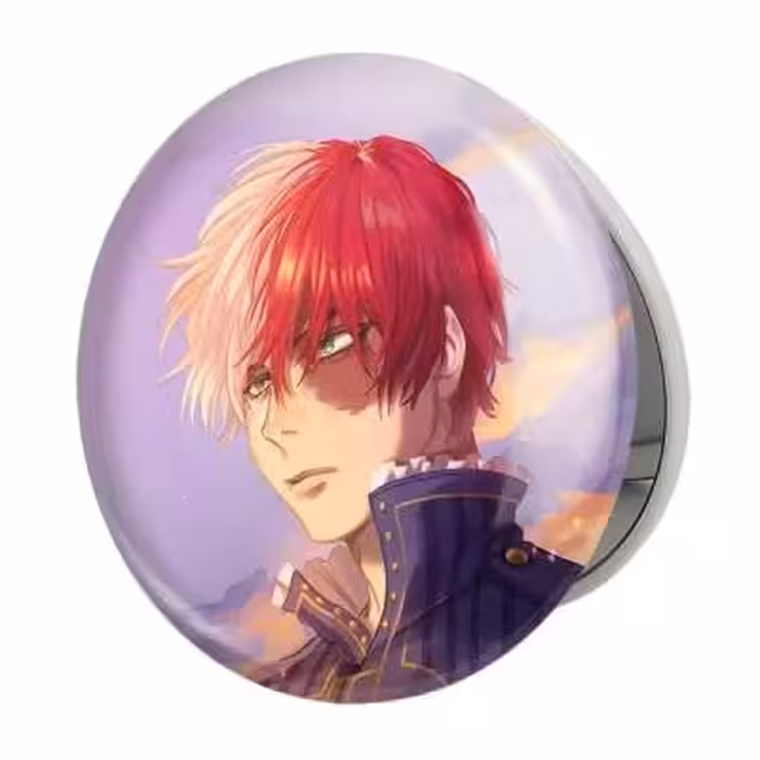 آینه جیبی خندالو طرح شوتو تودوروکی انیمه آکادمی قهرمان من My Hero Academia مدل تاشو کد 23490