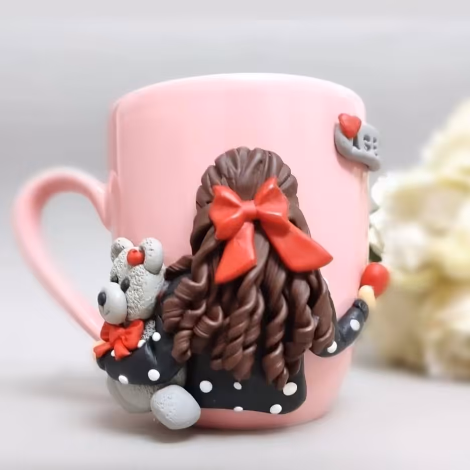 ماگ عروسکی ماگ  دخترونه ماگ رویایی ماگ هدیه(پس کرایه)