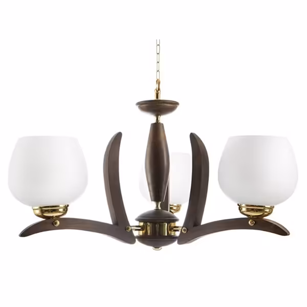 لوستر پردیس مدل سپیدار 3 شیشه مات