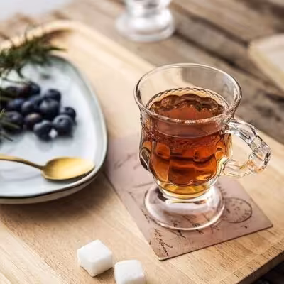 ست چای خوری بلور پایه دار