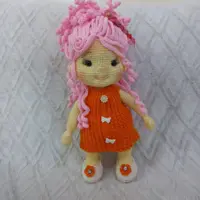 عروسک بافتنی نارنجی