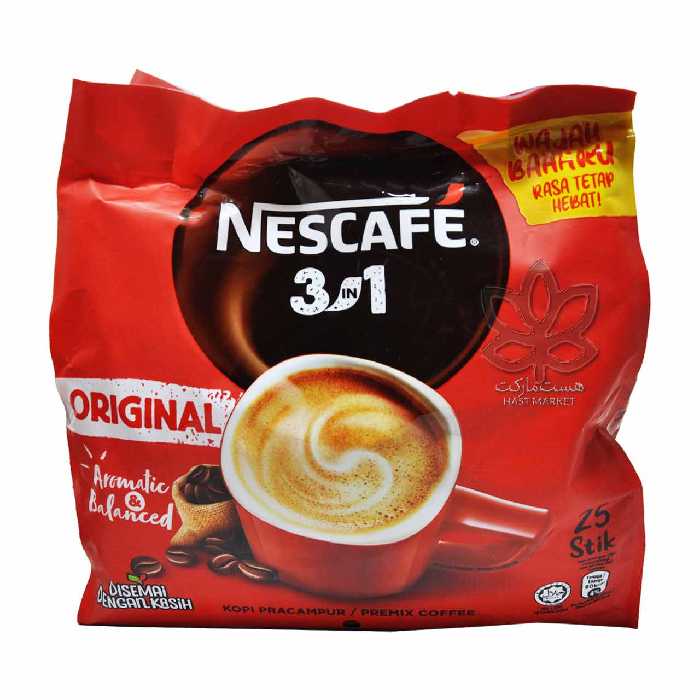 قهوه فوری 3 در 1 ارجینال 25 عدد نسکافه - nescafe