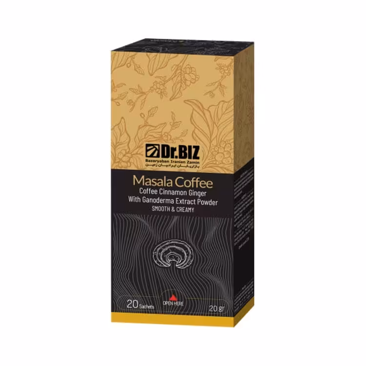 قهوه ماسالا با قارچ گانودرما 20 عددی دکتر بیز