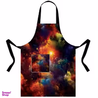 پیشبند آشپزخانه مدل A1-101008 رنگ مشکی سایز 50*70 سانتی‌ متر