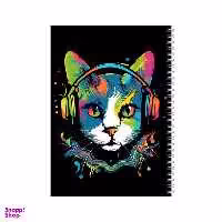 دفتر مشق 100 برگ بامبیلیپ طرح گربه و موزیک کد 5147261