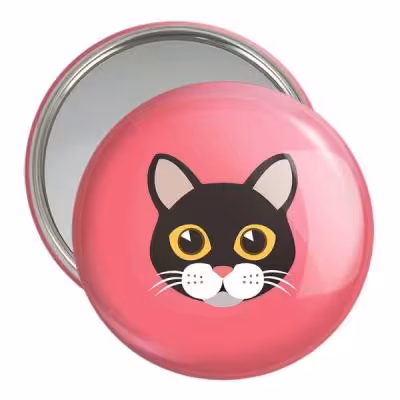 آینه جیبی خندالو طرح گربه کد 5007