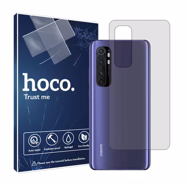 گلس پشت گوشی شیائومی Mi Note 10 Lite مدل شفاف برند هوکو کد S