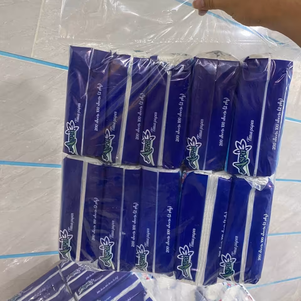 دستمال کاغذی اقتصادی برند اسرا باکیفیت 10عددی با بسته بندی  و ارسال رایگان 