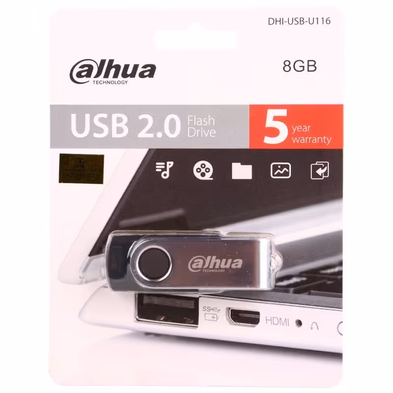 فلش 8 گیگ داهوا dahua با گارانتی 3 ساله معتبر