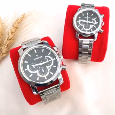 ست ساعت زنانه و مردانه مارک رومانسون بند استیل