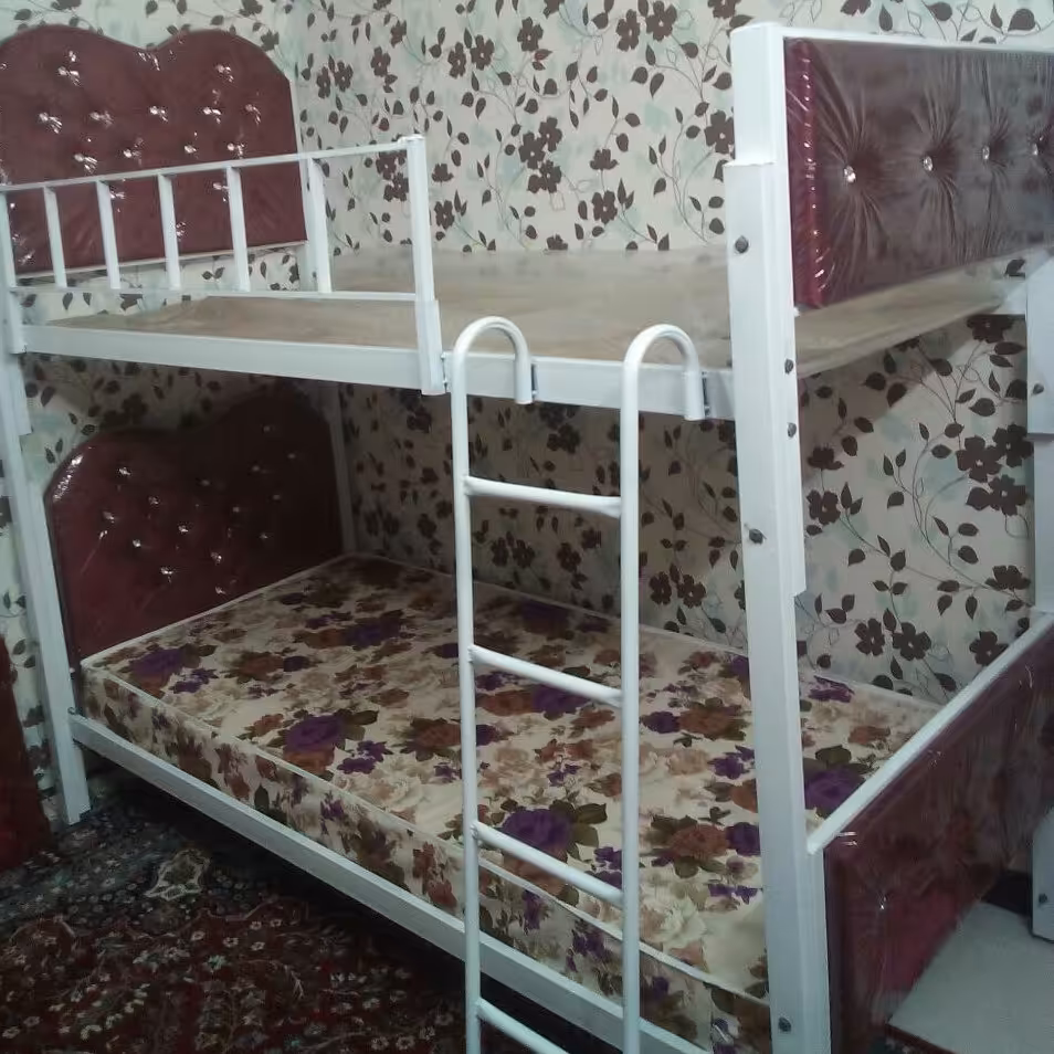 تخت دوطبقه اسپرت دو طبقه لمسه مدل یاشار پروفیل سنگین همراه با کفی نئوپان