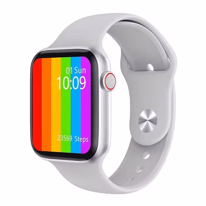 ساعت هوشمند مدل W17 2022 نقره ای (سیم کارت خورنیست)