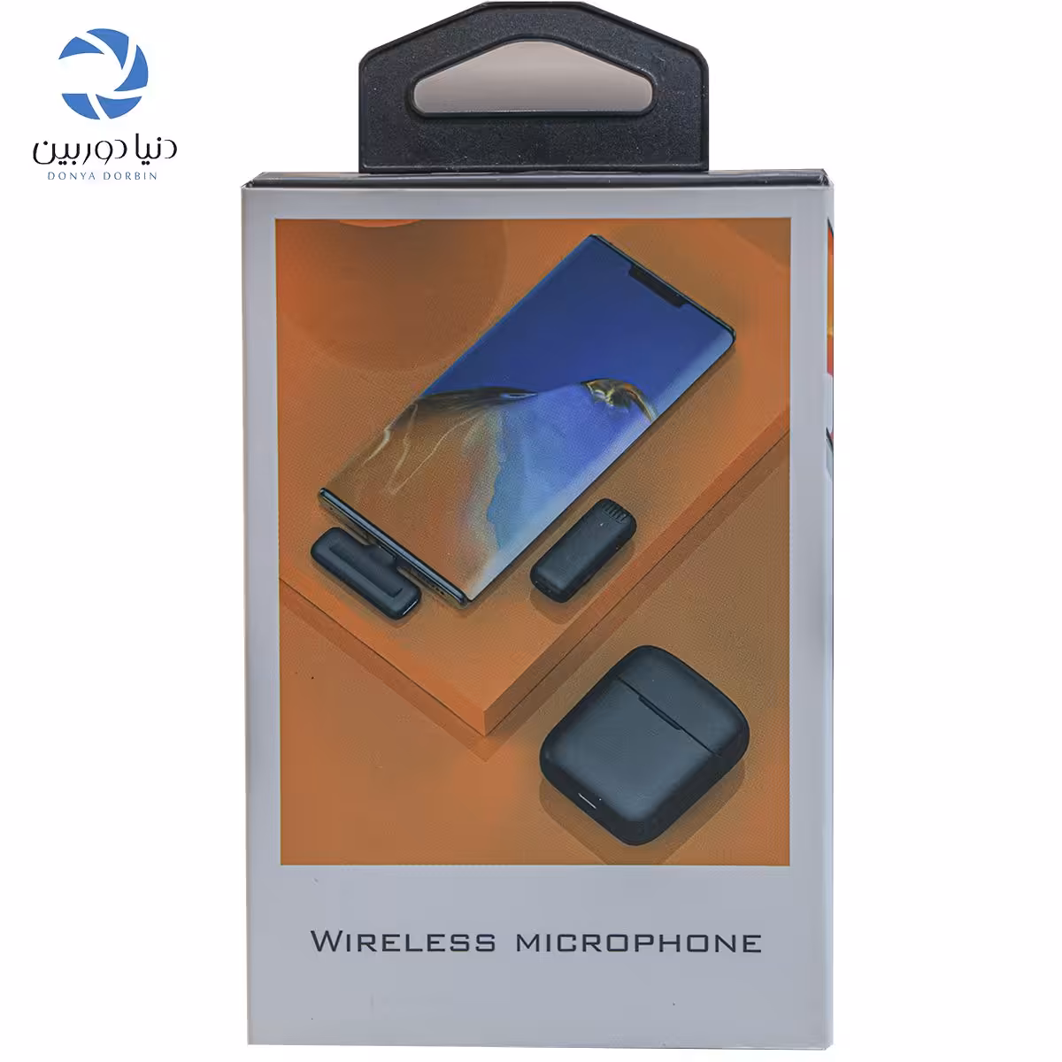 میکروفن بلوتوثی دوتایی وایرلس کیس دار باتبدیل ایفون