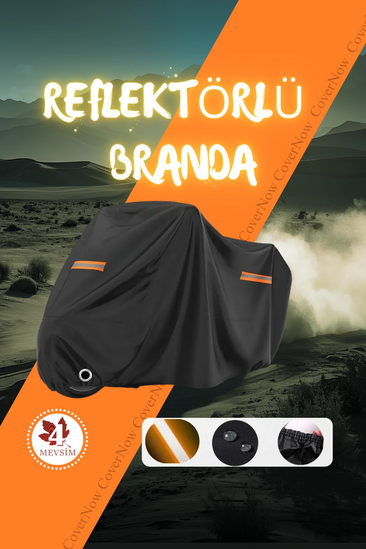 چادر موتورسیکلت نارنجی REFLECTOR مشکی HONDA CBR 929 RR AutoEN