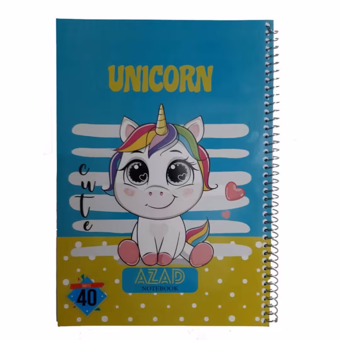 دفتر مشق 40 برگ فنری با کیفیت عالی و قیمت مناسب 