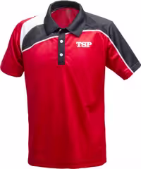 تیشرت قرمز یقه مشکی TSP Akemi