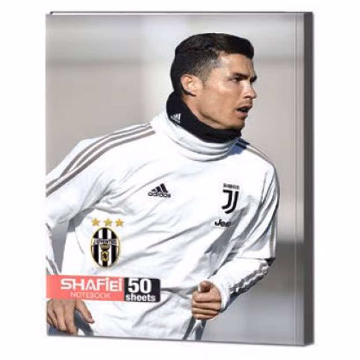 دفتر مشق 50 برگ فوتبالی ته چسب جلد گلاسه یووی براق  شفیعی کد 12
