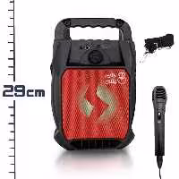 اسپیکر بلوتوثی ZQS 6118 پخش کننده قابل حمل دارای میکروفون و رقص نور جانبی باکس