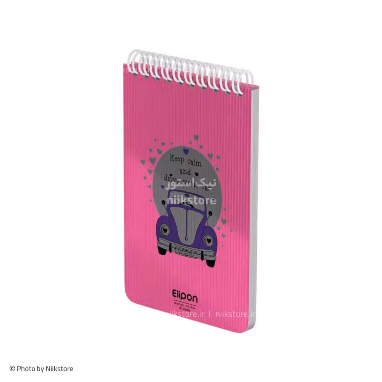 دفتر یادداشت فنری 80برگ 10×15 فانتزی P.P الیپون کد 266