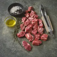 گوشت خورشتی گوسفندی ارگانیک بی استخوان نیلسون - 1 کیلوگرم