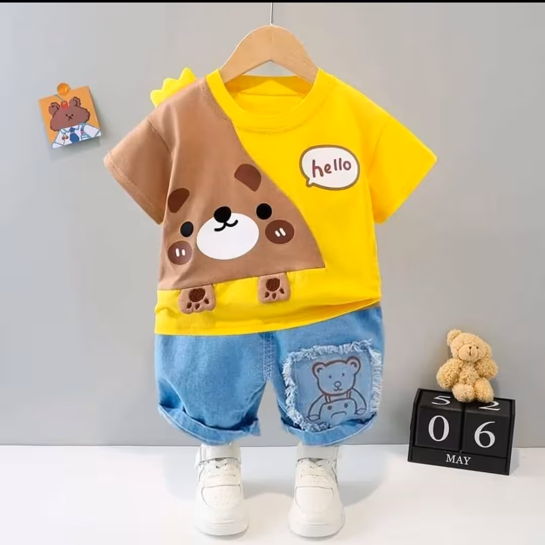 تیشرت شلوارک وارداتی پسرونه اورجینال 9 ماه تا 5 سال