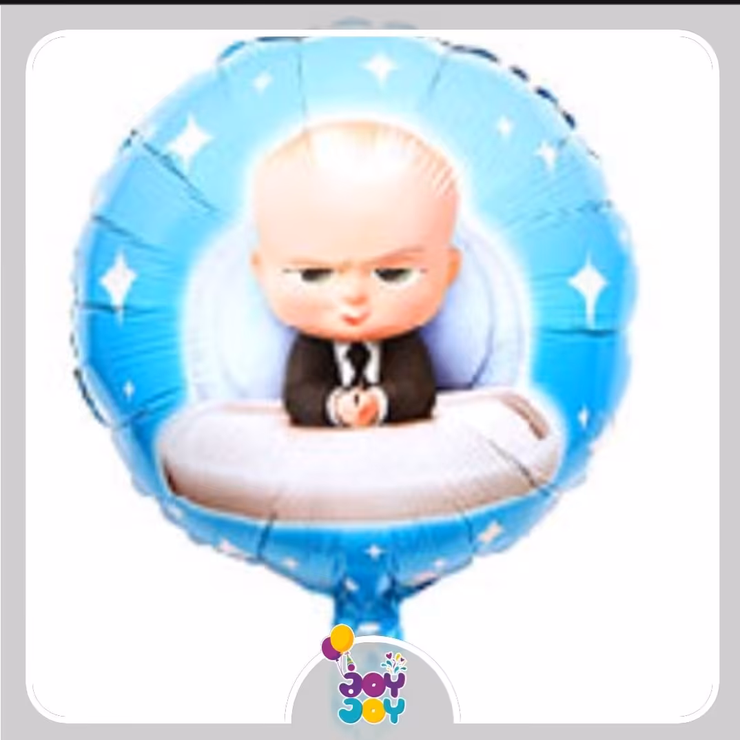 بادکنک فویلی گرد بچه رییس