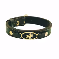 دستبند چرم ماه تولد (آذر)