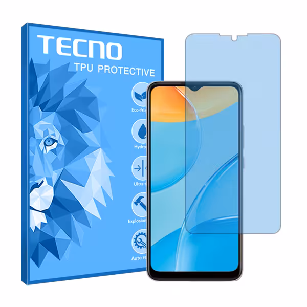 گلس اوپو A15 مدل هیدروژلی مات آنتی بلو برند تکنو کد S