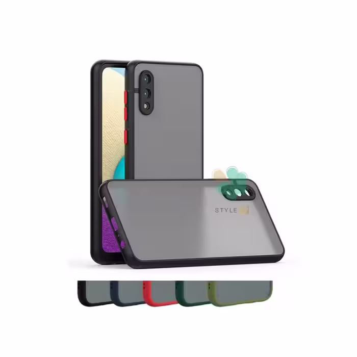 کاور گوشی پشت مات محافظ لنزدار مناسب Samsung Galaxy M02