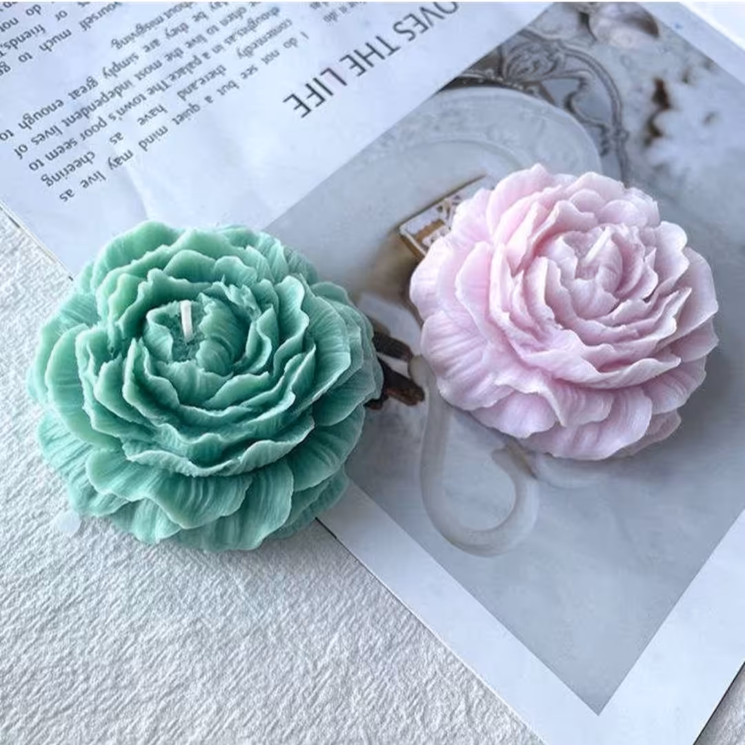 شمع گل آلاله در دو رنگ و تک رنگ 