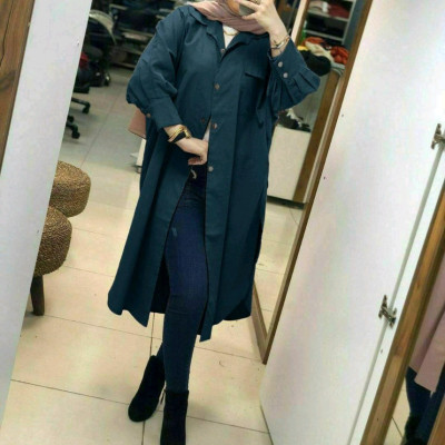 مانتو قواره بزرگ میکرو مدل آستین کیمونو