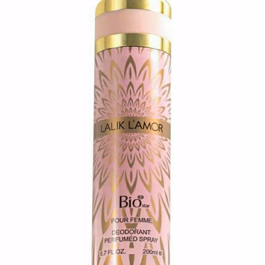 اسپری بدن زنانه بیو استار مدل لالیک لامور حجم 200 میلی لیتر