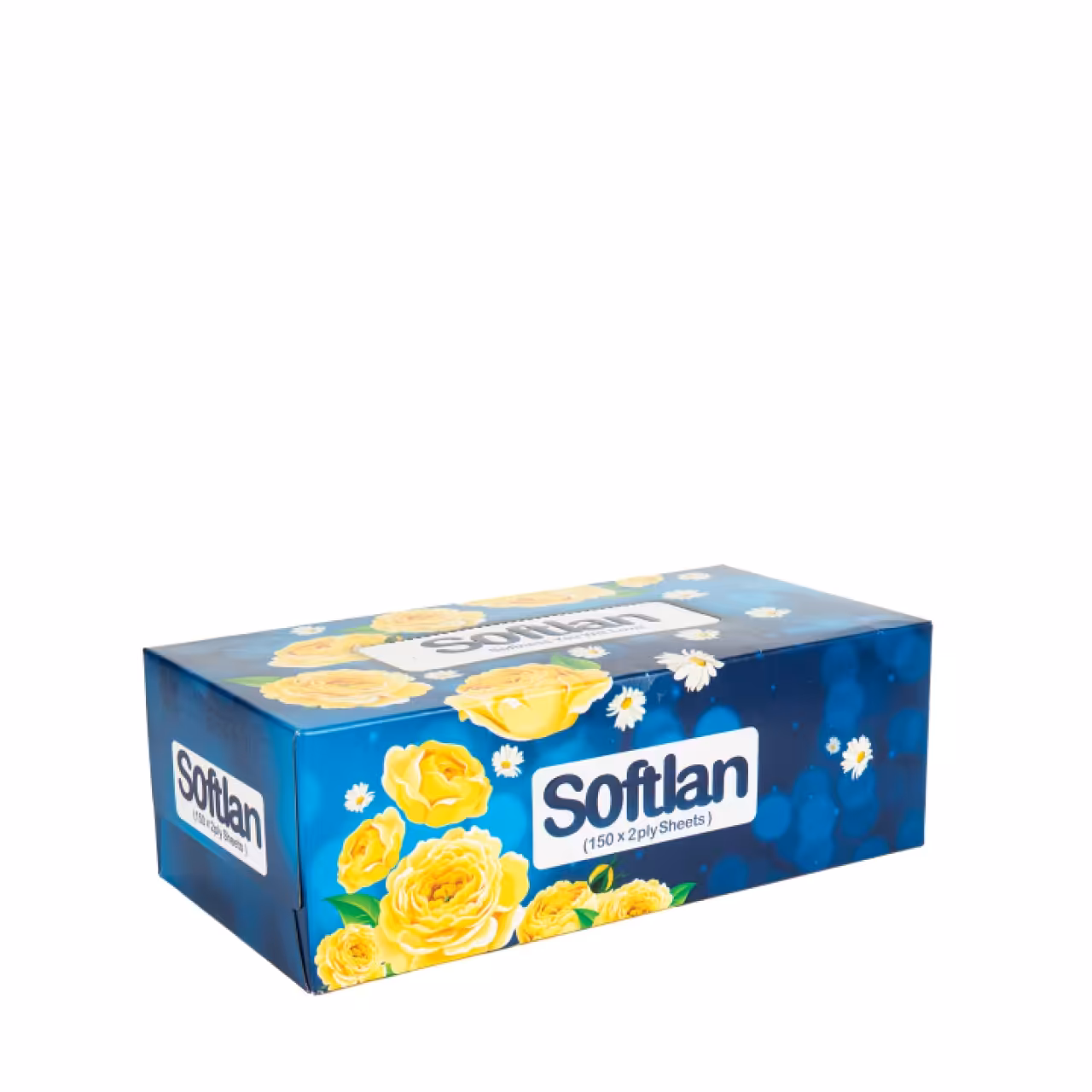 دستمال کاغذی 150 برگ سافتلن مدل شکوفه
