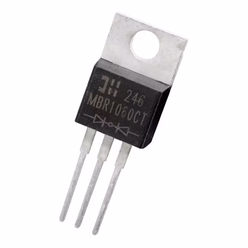 دوبل دیود شاتکی MBR1060CT تایوانی مارک Diodes Incorporated پکیج TO-220 | amazonchi