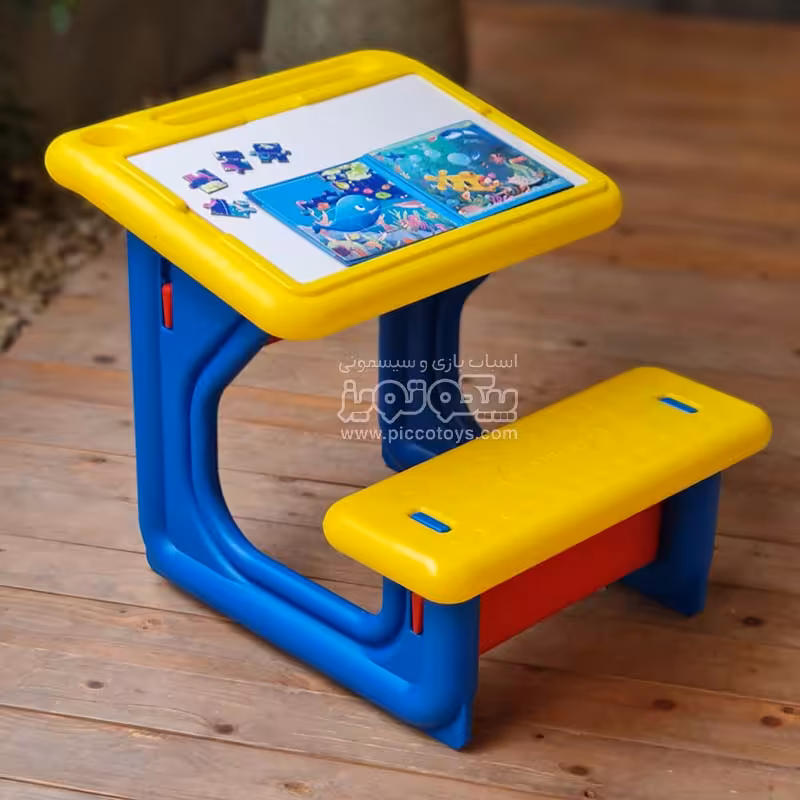 میز تحریر کودک رنگ آبی کد p/van108/ab