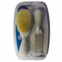 شانه و برس نوزادی chicoo رنگ شیری