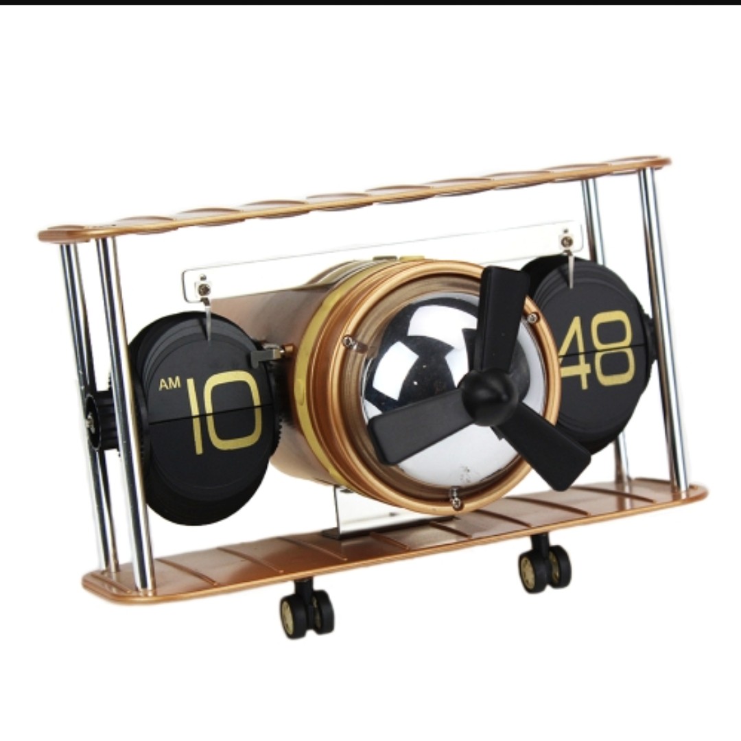 ساعت ورقه ای طرح هواپیما مدل Flip Clock Airplane