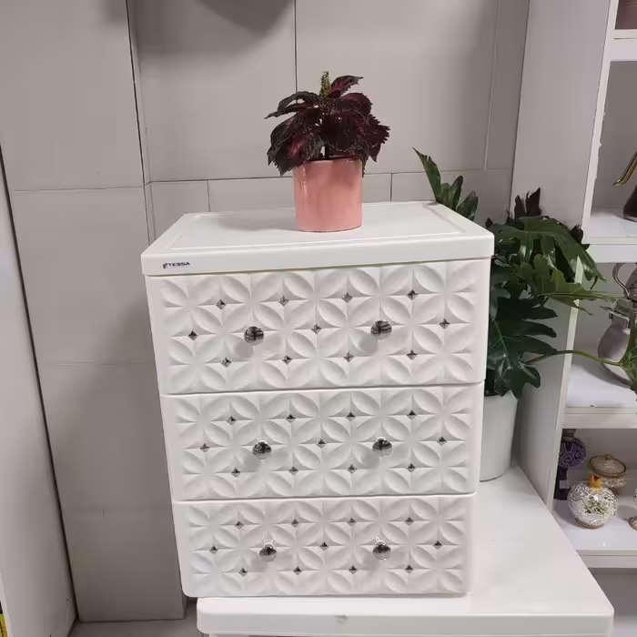 فایل کشویی تسا 3طبقه بزرگ نگین دار نظم دهنده دراور باطراحی زیبا و باکیفیت 