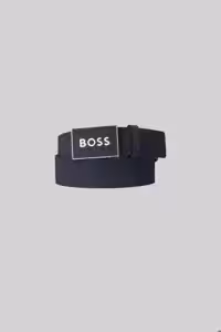 کمربند مشکی مردانه سیاه 100 ٪ برند چرمی 402 50471333 BOSS