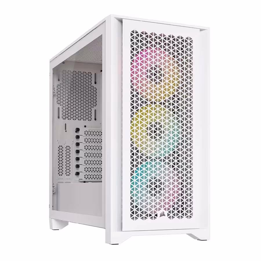قیمت و خرید کیس کامپیوتر کورسیر مدل iCUE 4000D RGB AIRFLOW White | یاس ارتباط