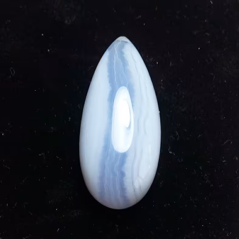 نگین عقیق سلیمانی آبی