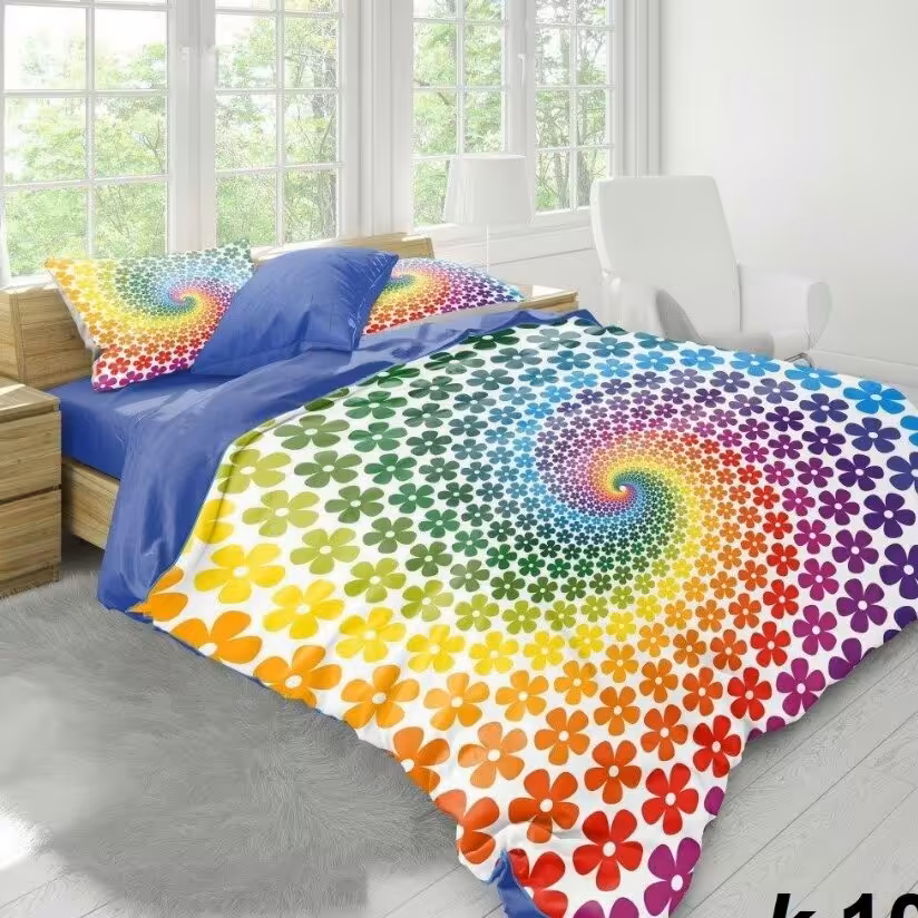 روتختی 3 بعدی طرح گلهای رنگی