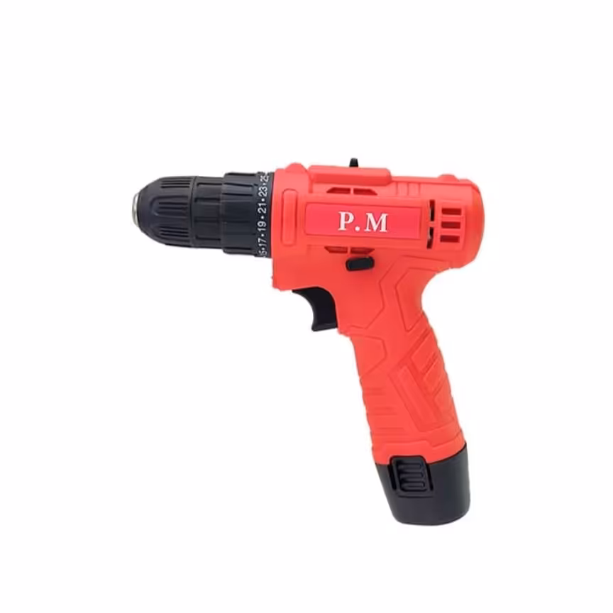 دریل شارژی 12 ولت تک باطری پی ام 