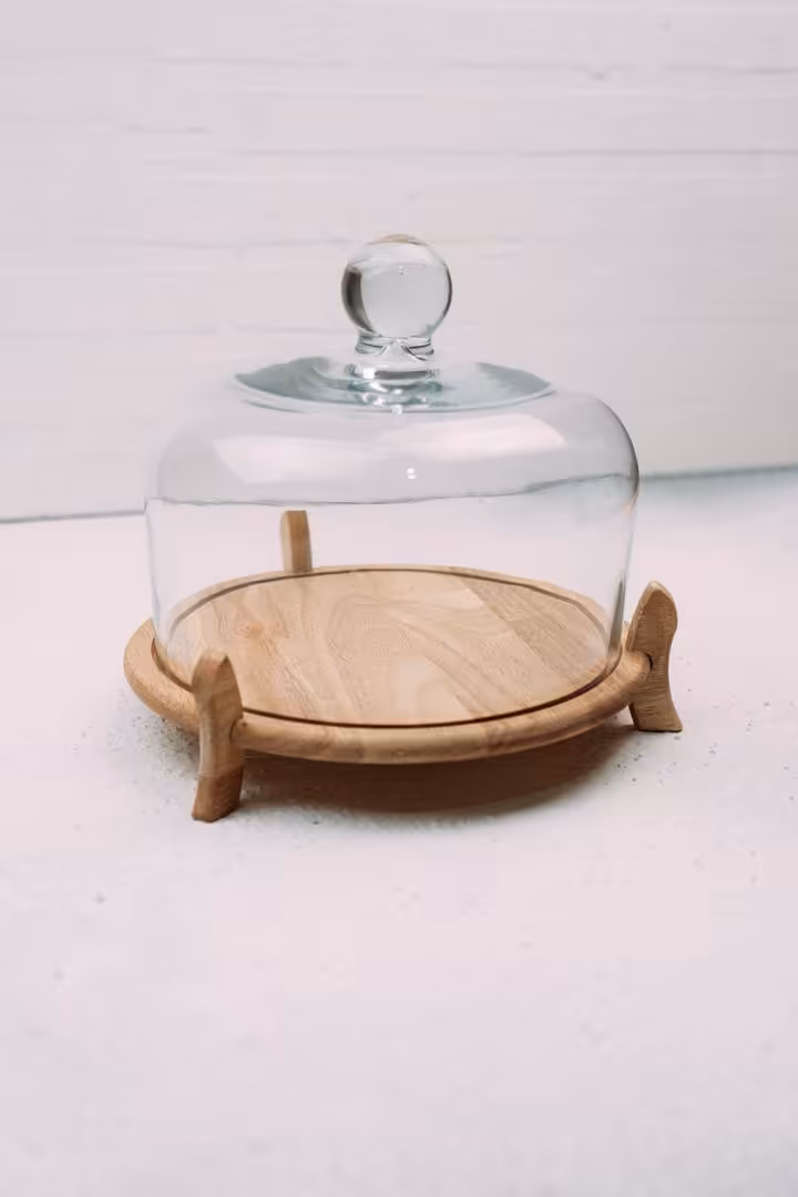 کاپ کیک/کیک خوری رابر چوب سه پایه