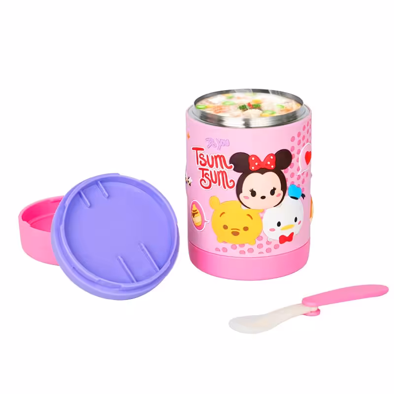 فلاسک غذای استیل 450 میل قاشق دار دخترانه میکی دیزنی Disney