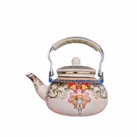 کتری لعابی یدی کونگ مدل گل طلایی